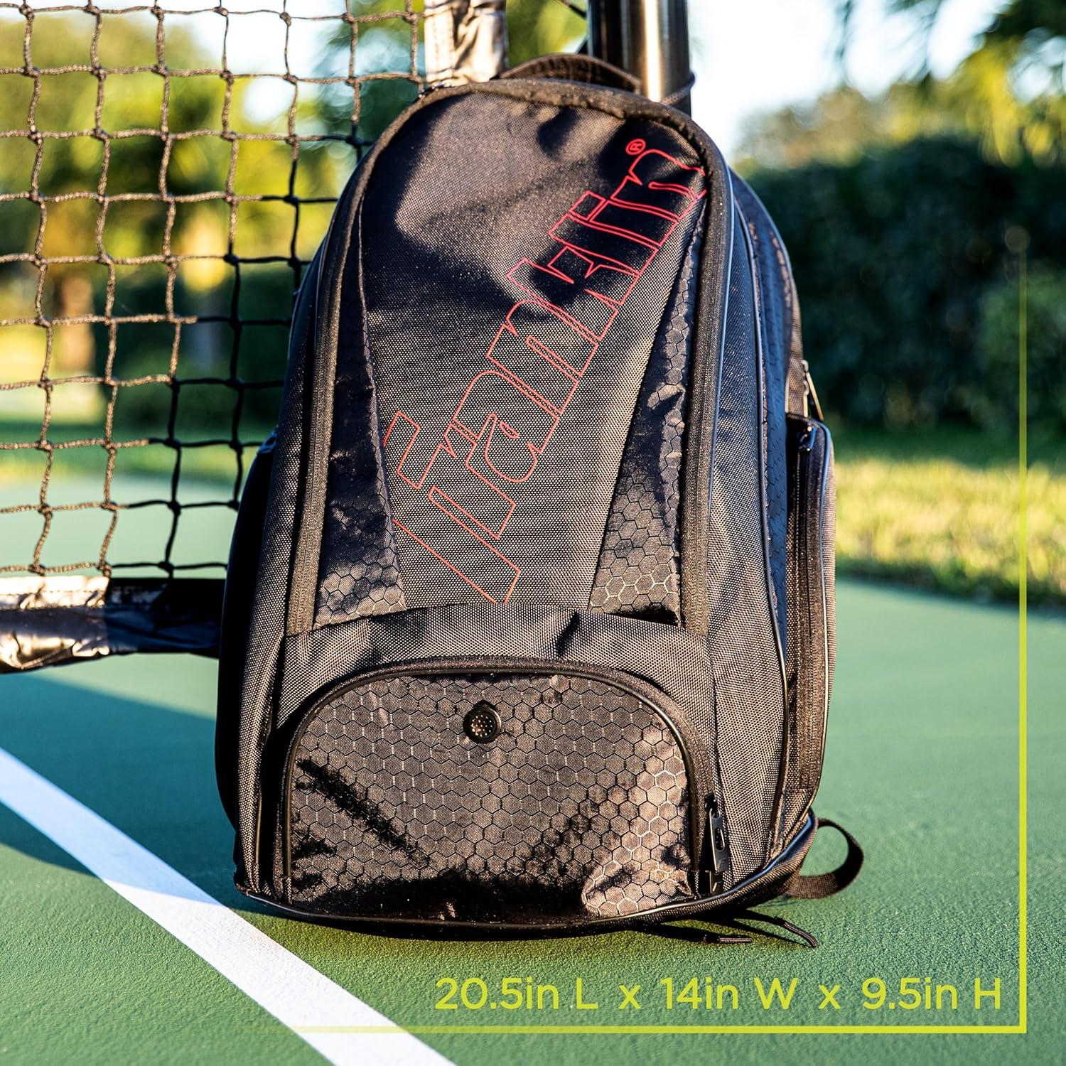 imageFranklin Sports Pickleball Bags Deluxe Competition Pro Pickleball Backpack for Gear Equipment Pickleball Bag for Men Women Holds Paddles Pickleballs Accessories Elite Nylon Fabric