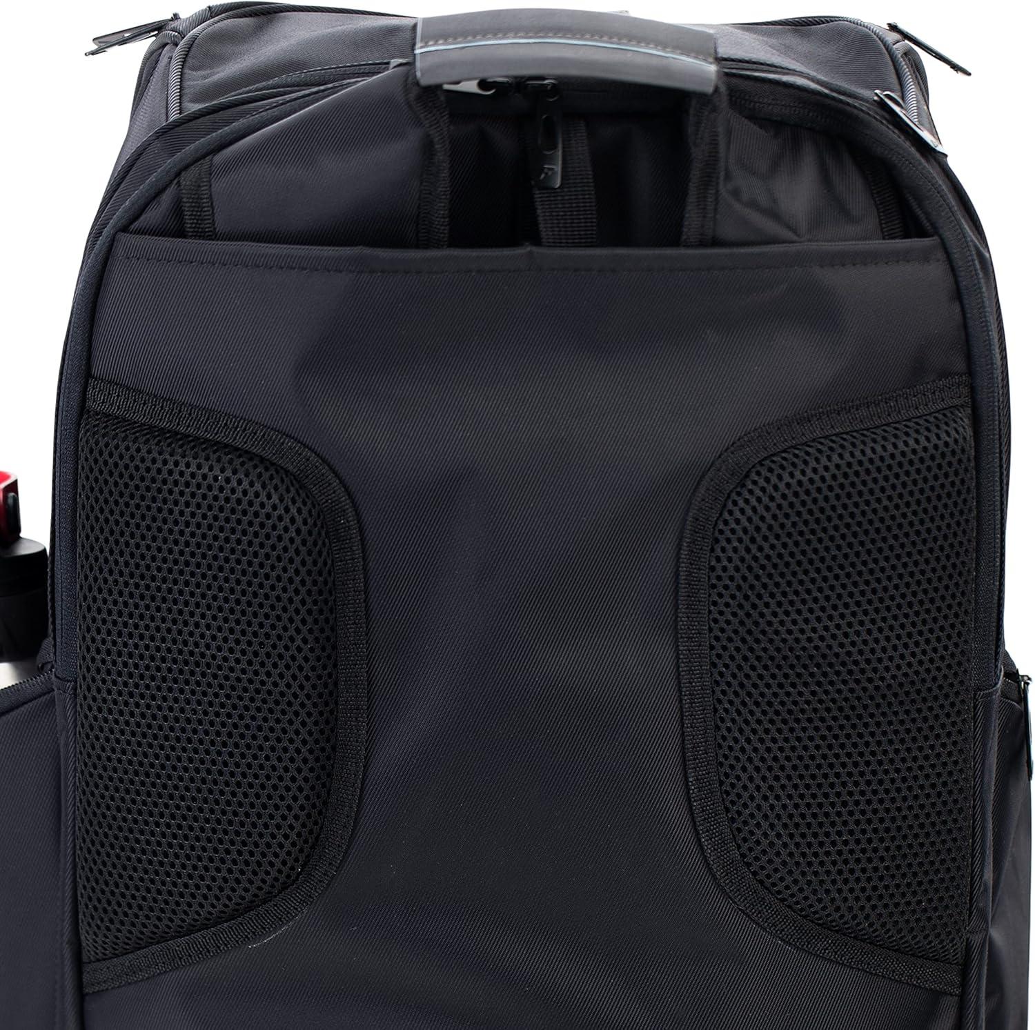 imageFranklin Sports Pickleball Bags Sling Bag Duffle Bag Backpack for Paddles Pickleballs Accessories Elite Nylon Fabric Pickleball Equipment Bag for Men Women BlackElite Hybrid Backpack