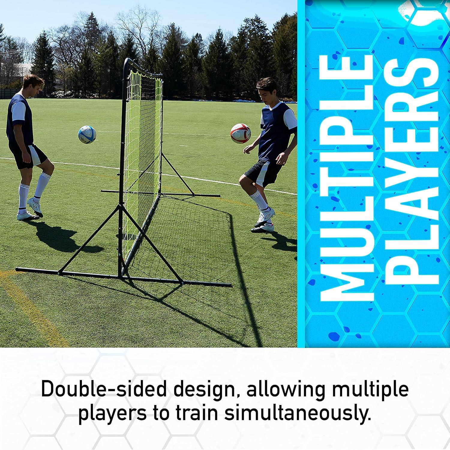 imageFranklin Sports Soccer Rebounder Tournament Steel Rebounding Net Perfect for Backyard Practice and Training 12 x 6 ampamp 6 x 412 x 6 Black