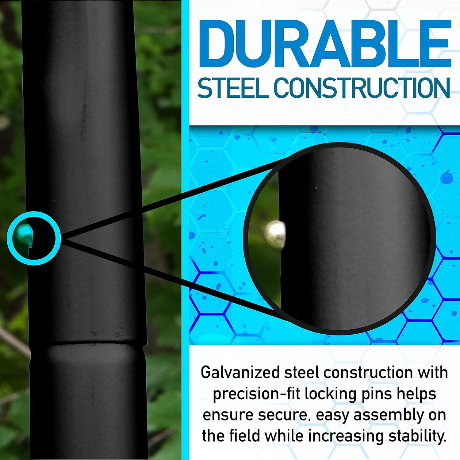 imageFranklin Sports Soccer Rebounder Tournament Steel Rebounding Net Perfect for Backyard Practice and Training 12 x 6 ampamp 6 x 412 x 6 Black