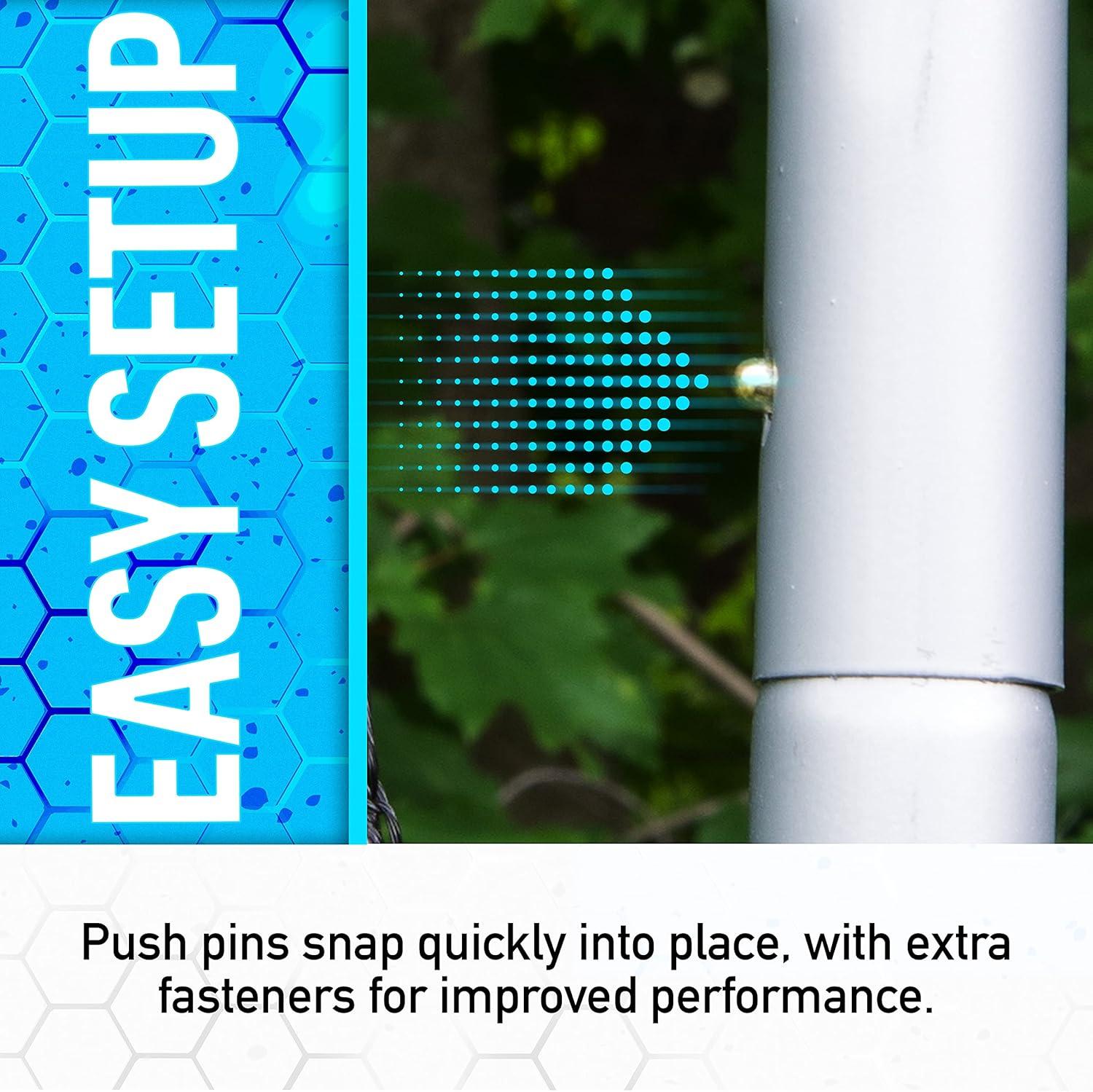 imageFranklin Sports Soccer Rebounder Tournament Steel Rebounding Net Perfect for Backyard Practice and Training 12 x 6 ampamp 6 x 412 x 6 Silver