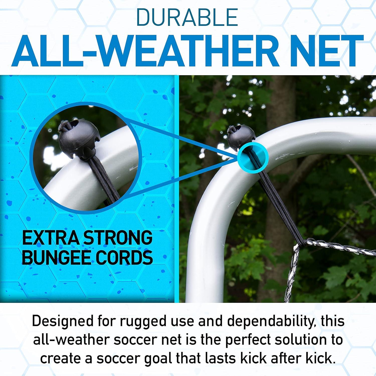 imageFranklin Sports Soccer Rebounder Tournament Steel Rebounding Net Perfect for Backyard Practice and Training 12 x 6 ampamp 6 x 412 x 6 Silver