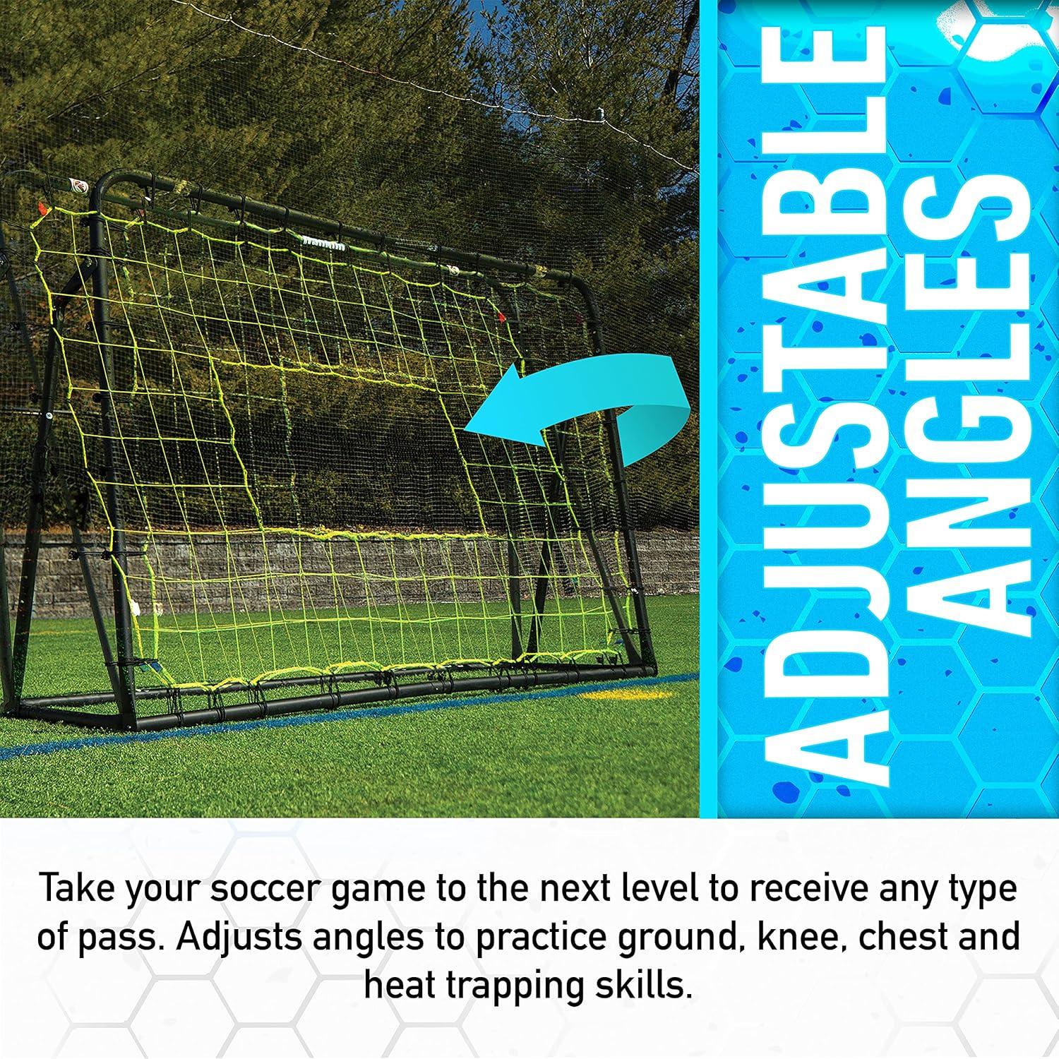 imageFranklin Sports Soccer Rebounder Tournament Steel Rebounding Net Perfect for Backyard Practice and Training 12 x 6 ampamp 6 x 46 x 4 Black