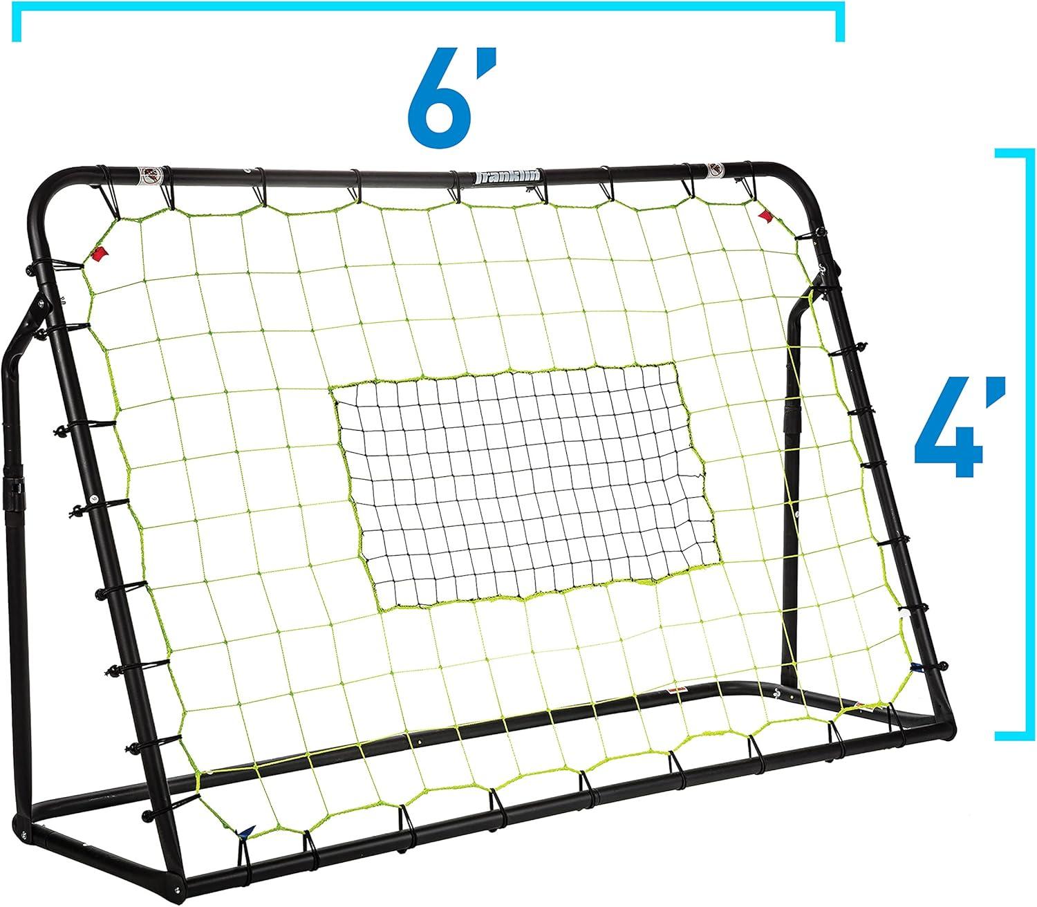 imageFranklin Sports Soccer Rebounder Tournament Steel Rebounding Net Perfect for Backyard Practice and Training 12 x 6 ampamp 6 x 46 x 4 Black