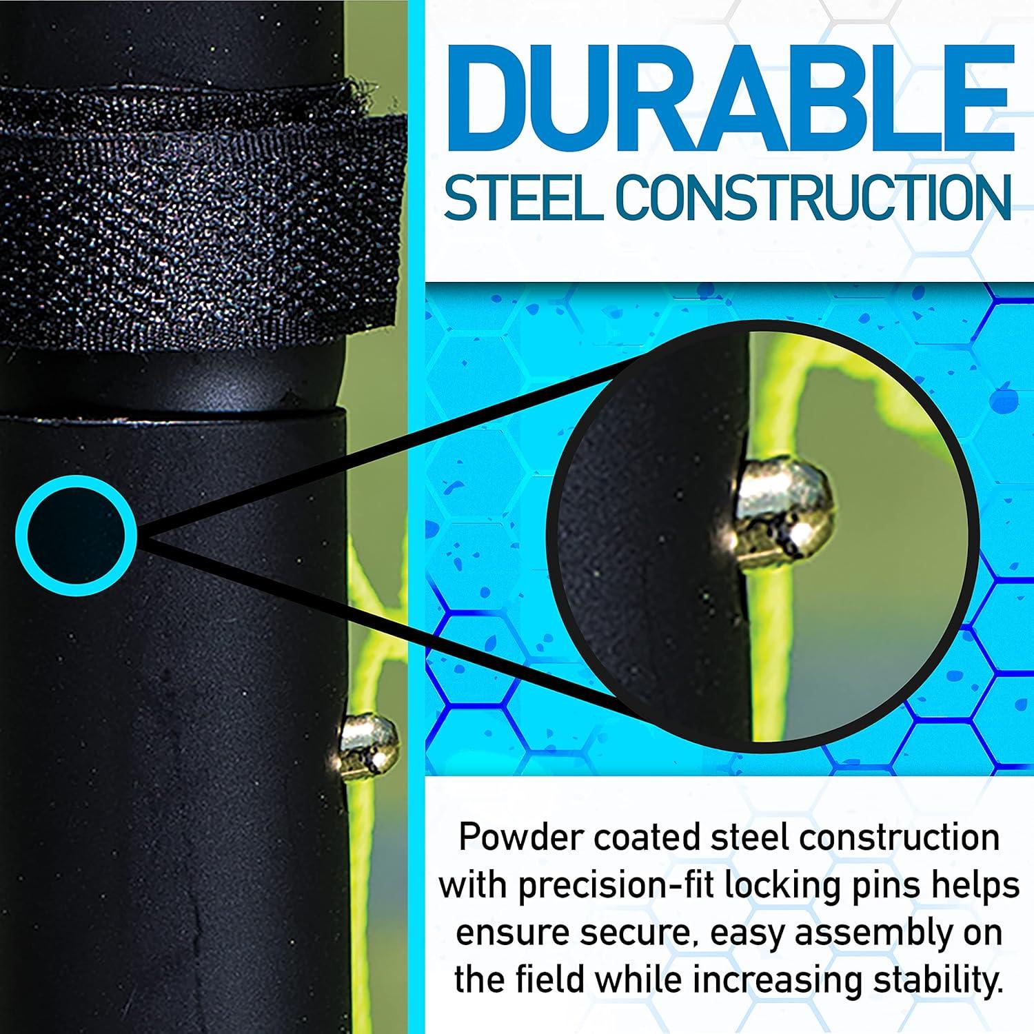 imageFranklin Sports Soccer Rebounder Tournament Steel Rebounding Net Perfect for Backyard Practice and Training 12 x 6 ampamp 6 x 46 x 4 Black