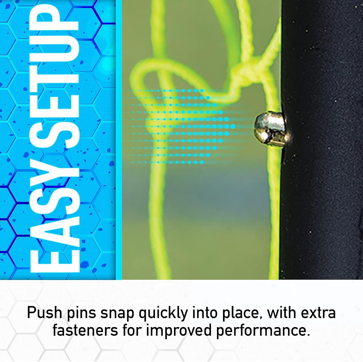 imageFranklin Sports Soccer Rebounder Tournament Steel Rebounding Net Perfect for Backyard Practice and Training 12 x 6 ampamp 6 x 46 x 4 Black