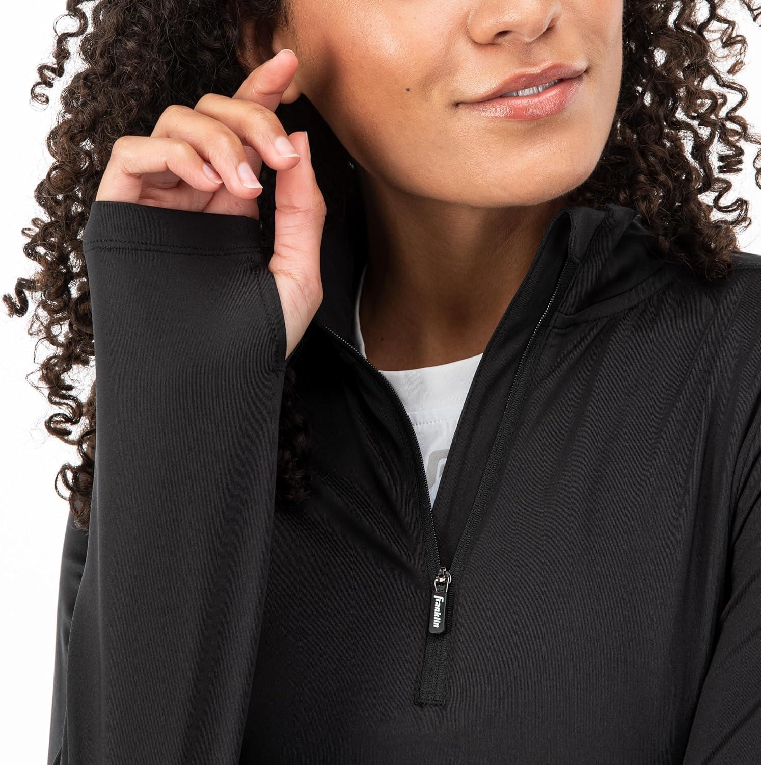 imageFranklin Sports Womens Womens 14 Zip Pullover TopBlack