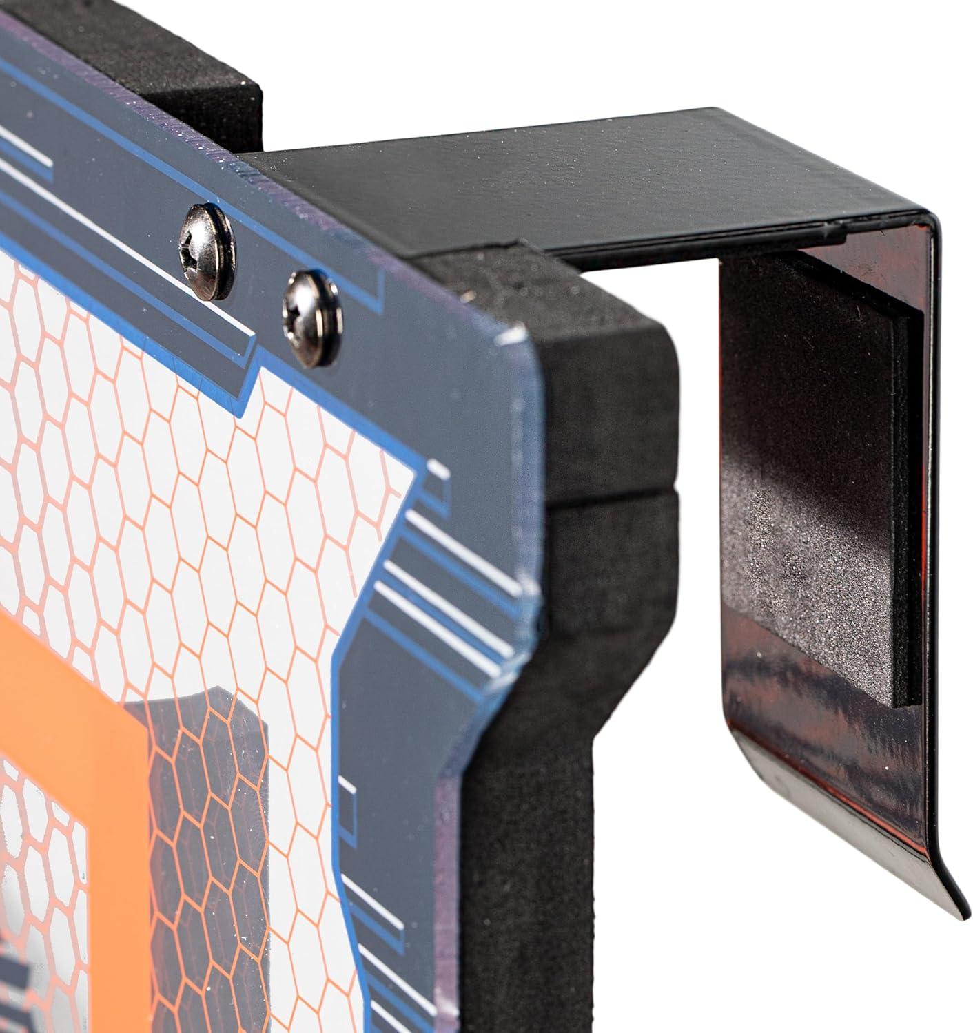 imageNerf Basketball Hoop Set Pro Hoop Mini Hoop Set with Mini Basketball Steel Rim Great for DunkingBlue Mini