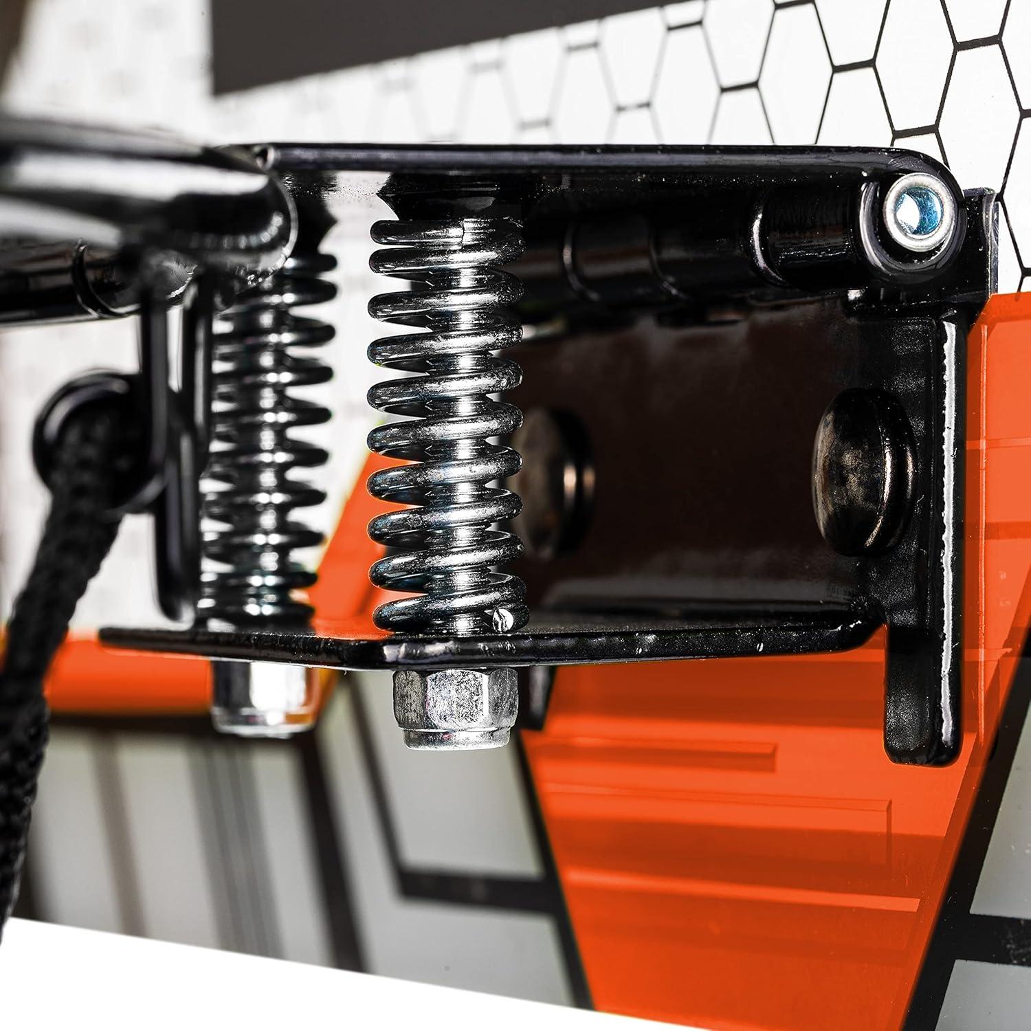 imageNerf Basketball Hoop Set Pro Hoop Mini Hoop Set with Mini Basketball Steel Rim Great for DunkingOrange Standard