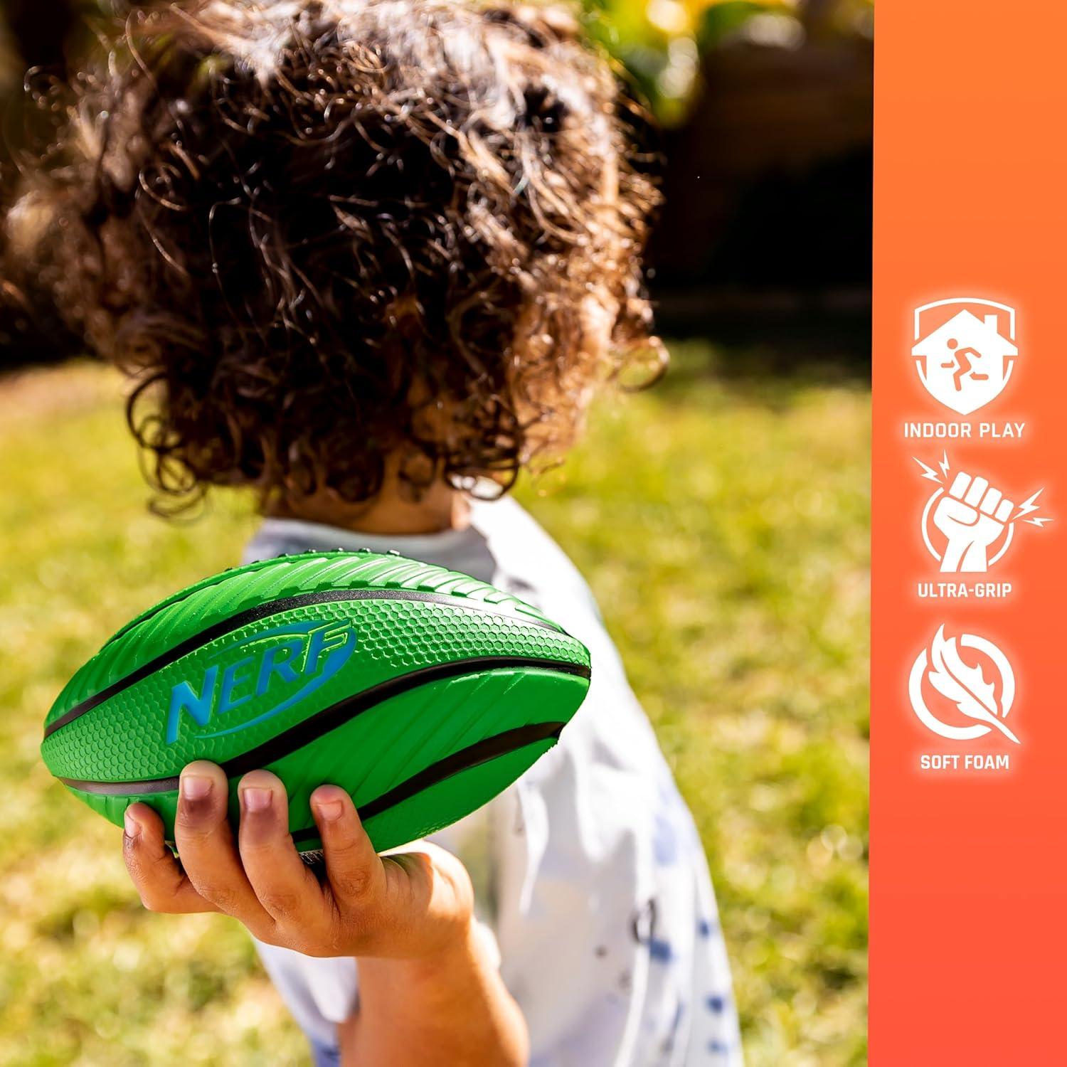 imageNerf Mini Foam Sports Ball Set Foam Football Soccer Ball Basketball Set Soft Foam Sports Set for KidsGreenOrangeYellow