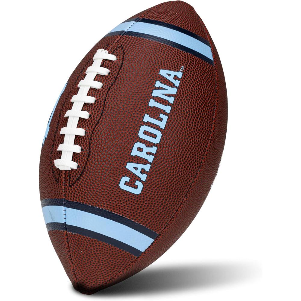 imageFranklin Sports Kids NCAA Youth Football  Official College Team Football with Team Logos  Junior SizeNorth Carolina Tar Heels