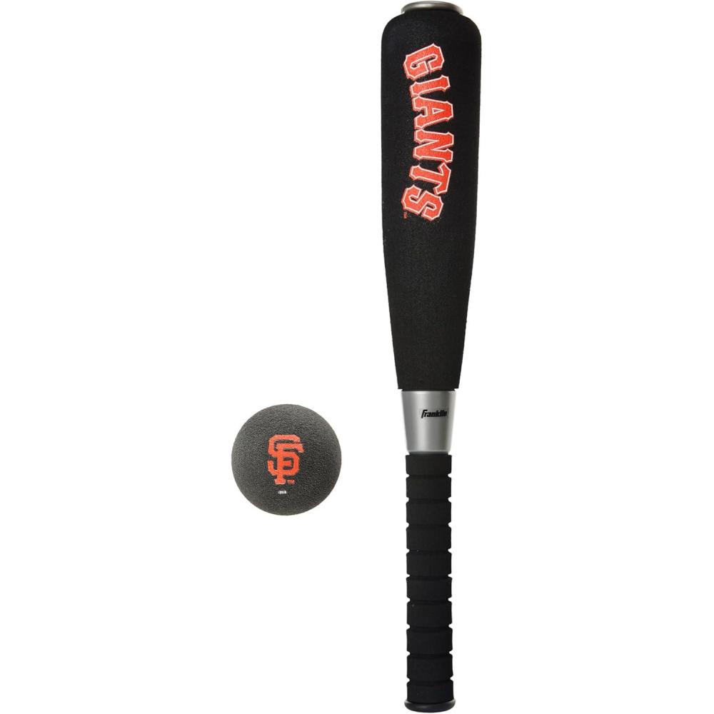 imageFranklin Sports MLB Jumbo Foam Baseball Bat  Ball Sets  Kids Oversize Foam Baseball Bats  Soft Baseballs  Indoor  Outdoor Youth Baseball Toy  MLB Team Baseball Bat  Ball SetsSan Francisco Giants