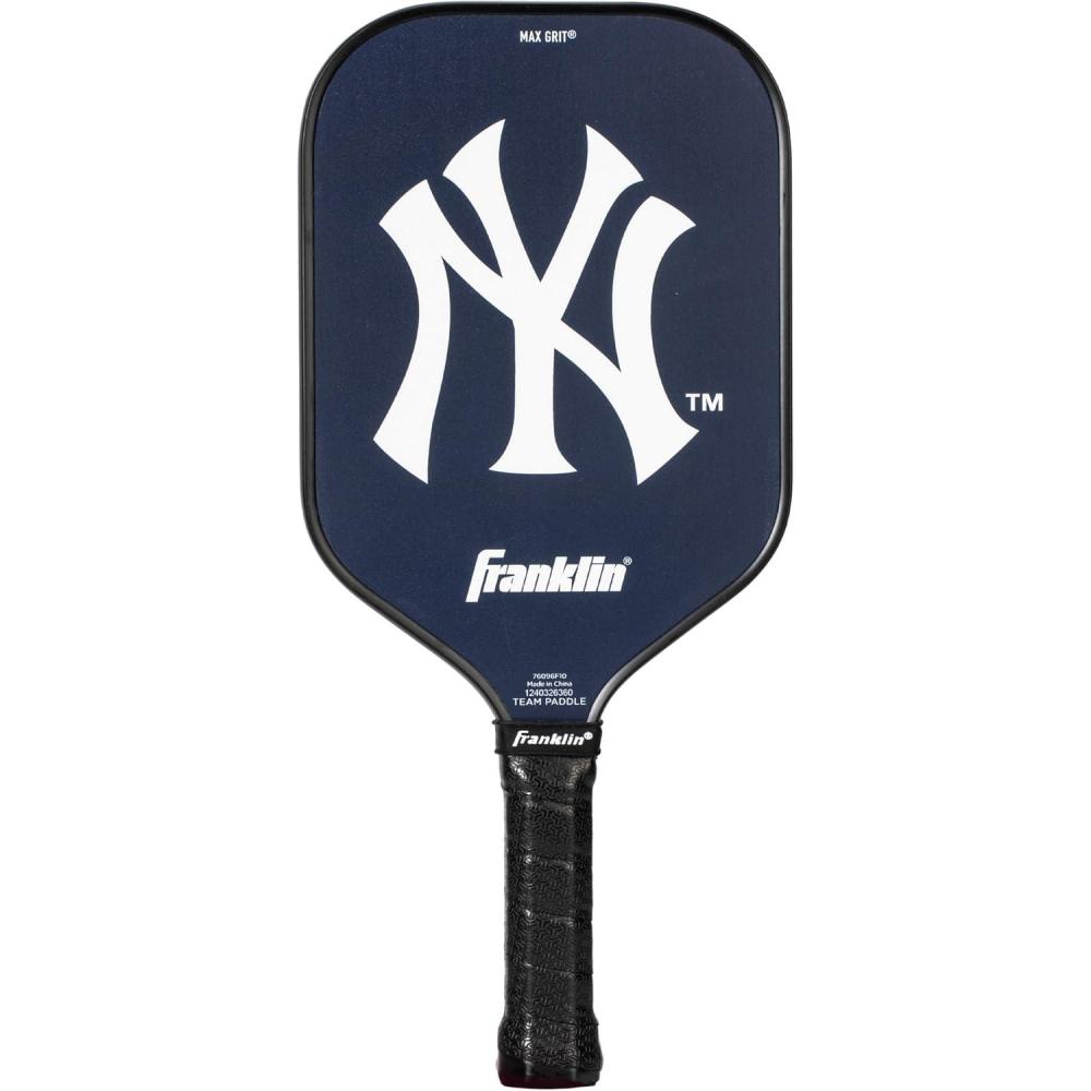 imageFranklin Sports MLB Team Pickleball Paddles  Official MLB Baseball Team Logo  Colors Pickleball Paddles  Signature Series 13MM Pickleball Paddle with MaxGrit  USA Pickleball USAPA ApprovedNew York Yankees