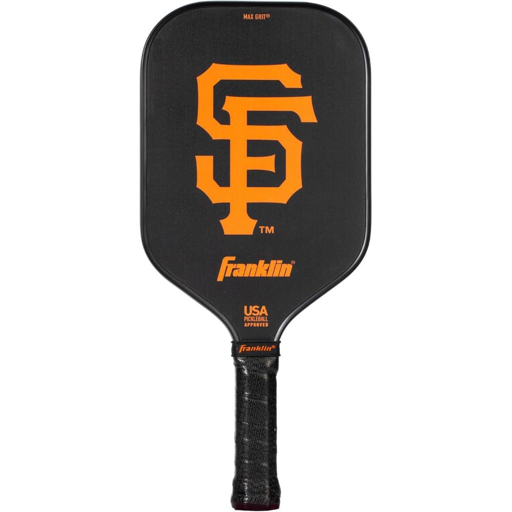 imageFranklin Sports MLB Team Pickleball Paddles  Official MLB Baseball Team Logo  Colors Pickleball Paddles  Signature Series 13MM Pickleball Paddle with MaxGrit  USA Pickleball USAPA ApprovedSan Francisco Giants