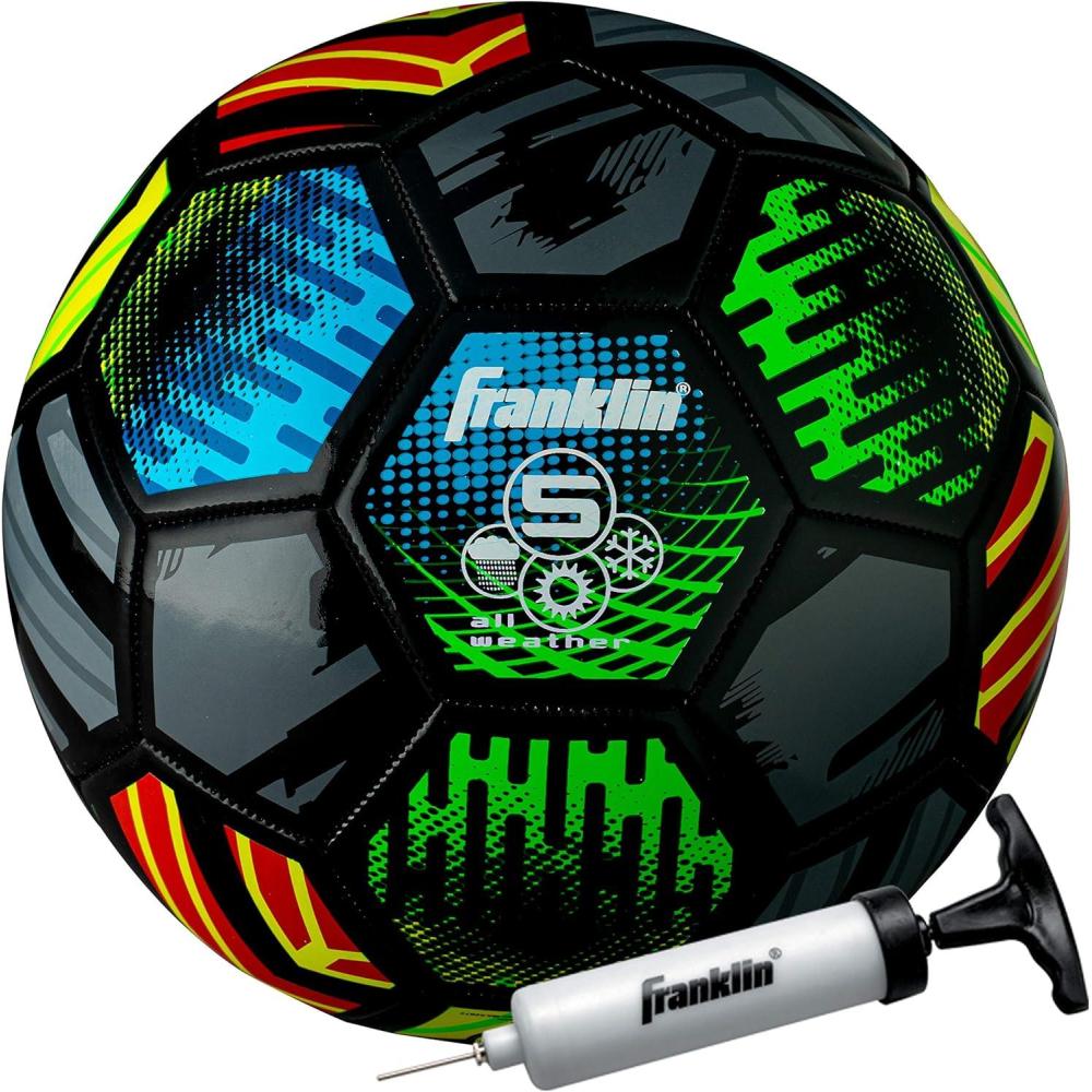 imageFranklin Sports Mystic Soccer Balls  Soccer Ball and Air Pump Sets  Multiple Size Soccer Balls  Soft Cover  Perfect for Kids and AdultsSize 5  Ages 13