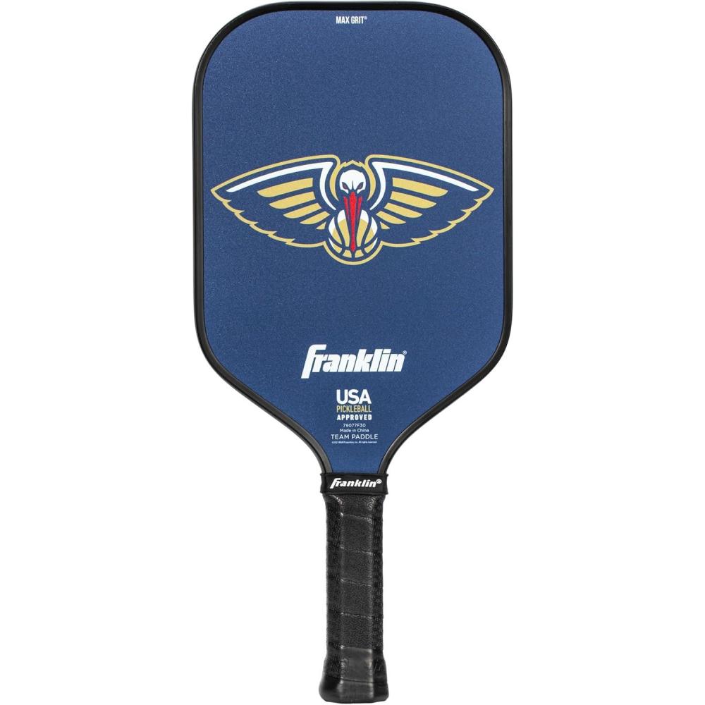 imageFranklin Sports NBA Team Pickleball Paddles Official NBA Basketball Team Logo Pickleball Paddles Signature Series 13MM Pickleball Paddle with MaxGrit USA Pickleball USAPA ApprovedNew Orleans Pelicans