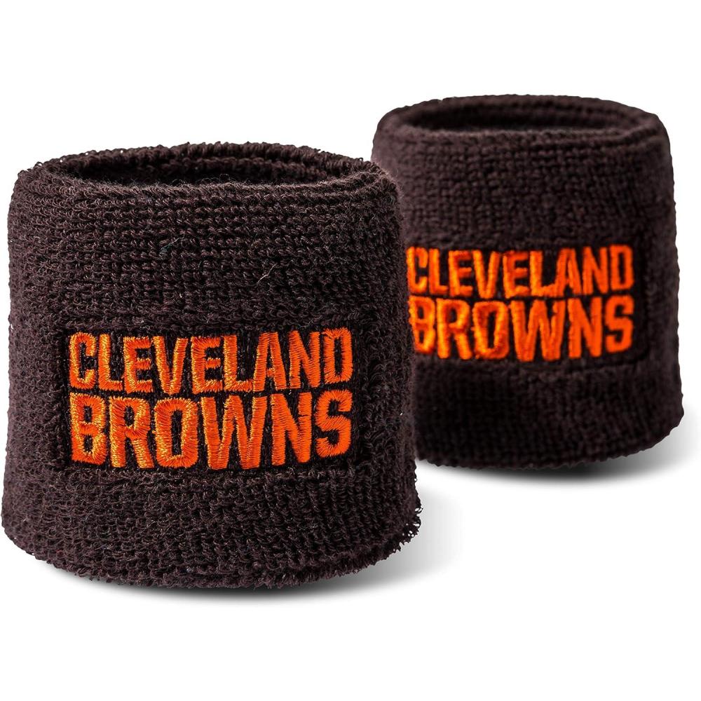 imageFranklin Sports NFL Team Logo Wristbands  Pair of Youth Wristbands for Costumes and UniformsCleveland Browns