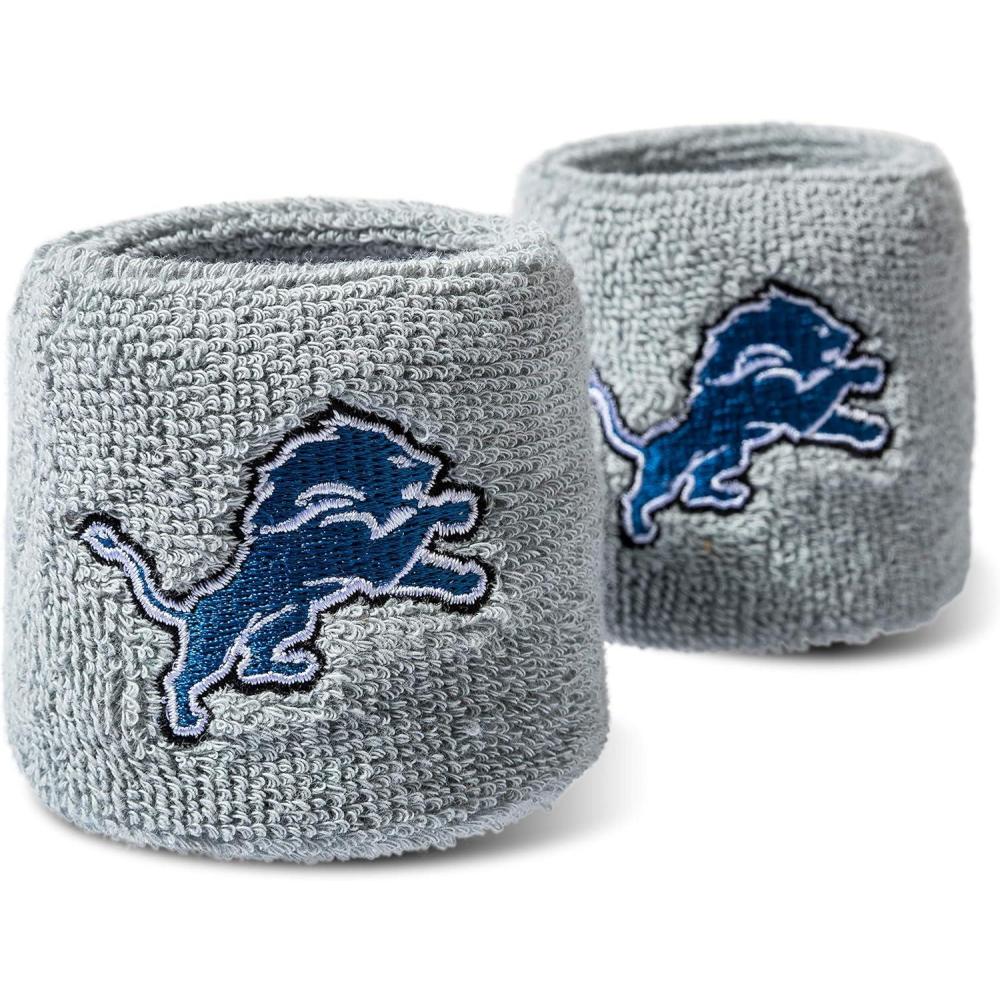 imageFranklin Sports NFL Team Logo Wristbands  Pair of Youth Wristbands for Costumes and UniformsDetroit Lions
