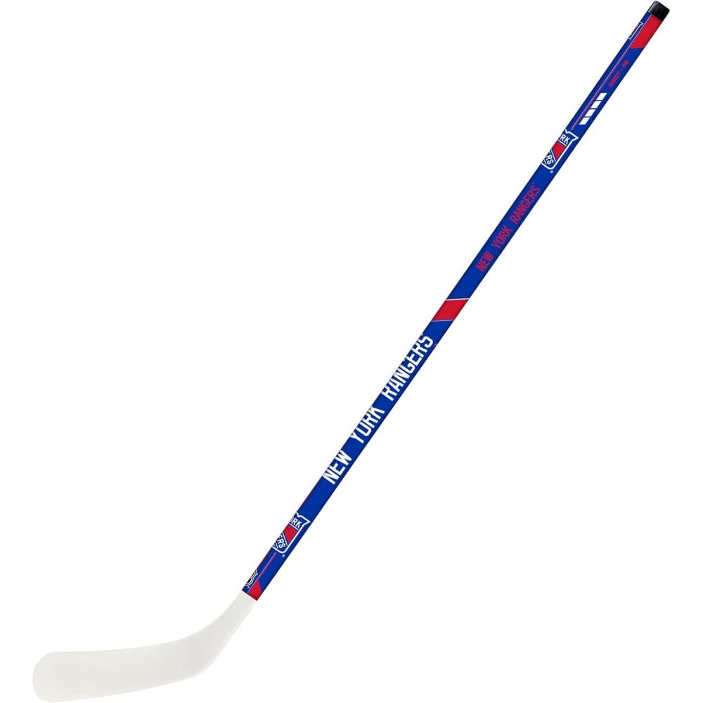 imageFranklin Sports NHL Team 48quot Vinyl Street Hockey StickNew York Rangers