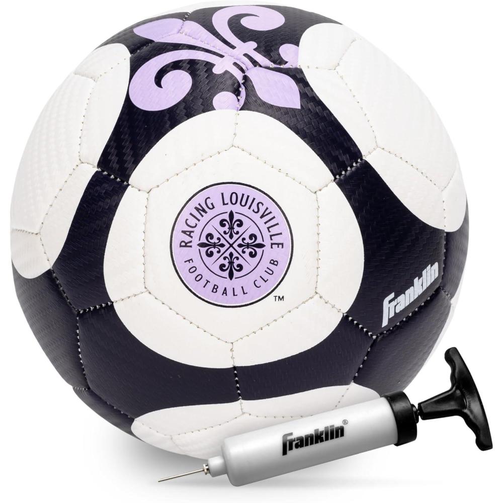 imageFranklin Sports NWSL Team Soccer Balls Soccer Balls for Kids Adults Boys Girls Soccer Balls Official NWSL Team Soccer Ball Available in Official Size 5 or Mini Size 1Racing Louisville FC