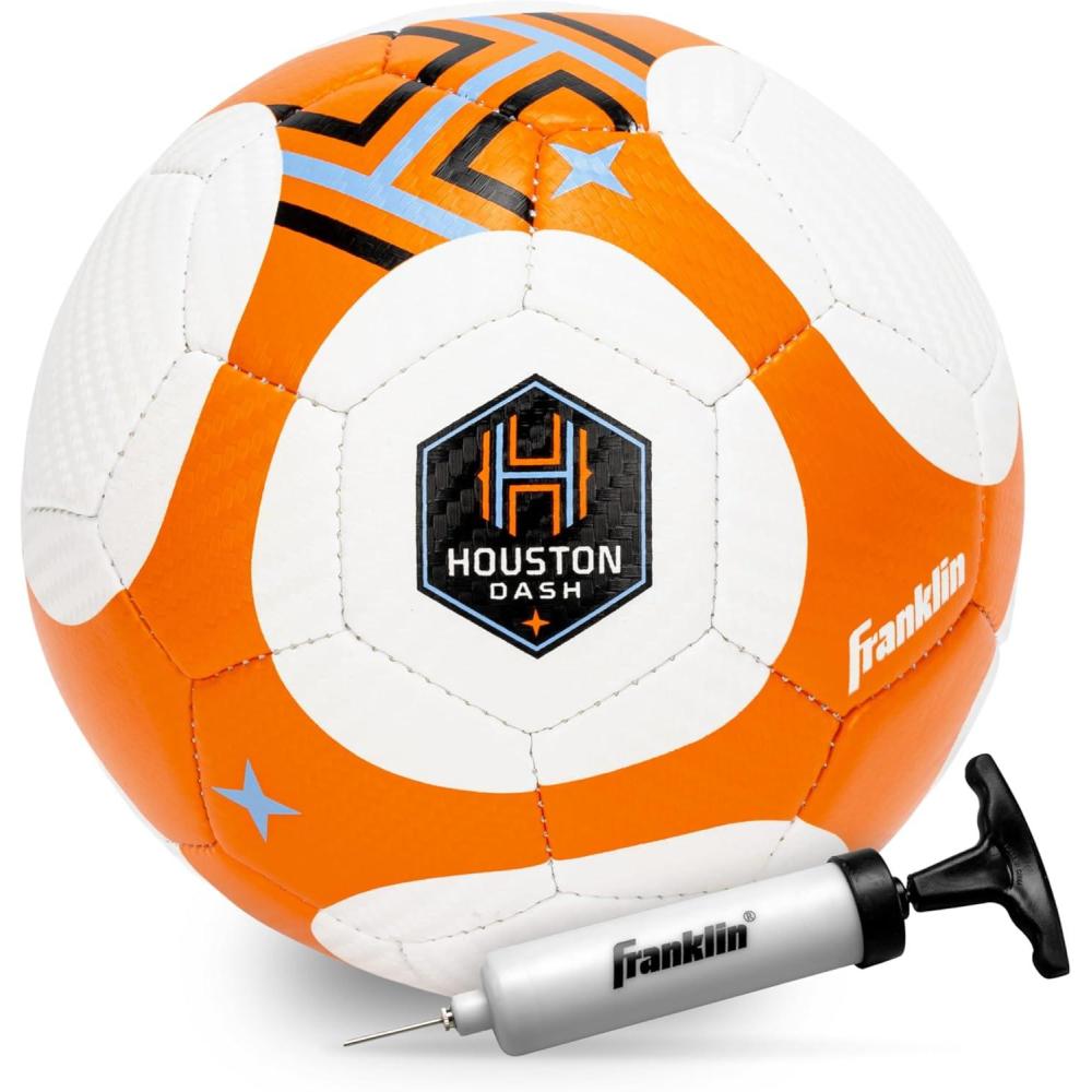 imageFranklin Sports NWSL Team Soccer Balls Soccer Balls for Kids Adults Boys Girls Soccer Balls Official NWSL Team Soccer Ball Available in Official Size 5 or Mini Size 1Houston Dash