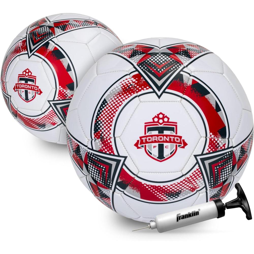 imageFranklin Sports Official MLS Team Soccer Balls  Official Size 5 Soccer Balls  Regulation Size  Weight Soccer Ball for Kids  Adults  Boys  Girls Soccer Ball  Air Pump IncludedToronto Football Club