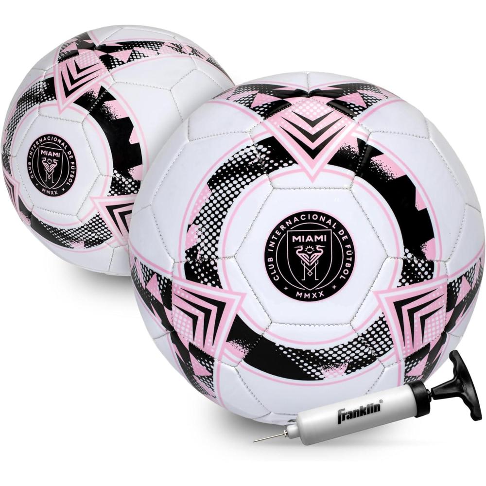 imageFranklin Sports Official MLS Team Soccer Balls  Official Size 5 Soccer Balls  Regulation Size  Weight Soccer Ball for Kids  Adults  Boys  Girls Soccer Ball  Air Pump IncludedMiami FC