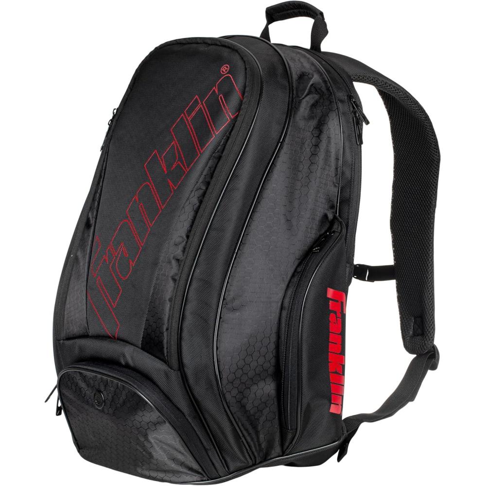imageFranklin Sports Pickleball Bags Deluxe Competition Pro Pickleball Backpack for Gear Equipment Pickleball Bag for Men Women Holds Paddles Pickleballs Accessories Elite Nylon Fabric