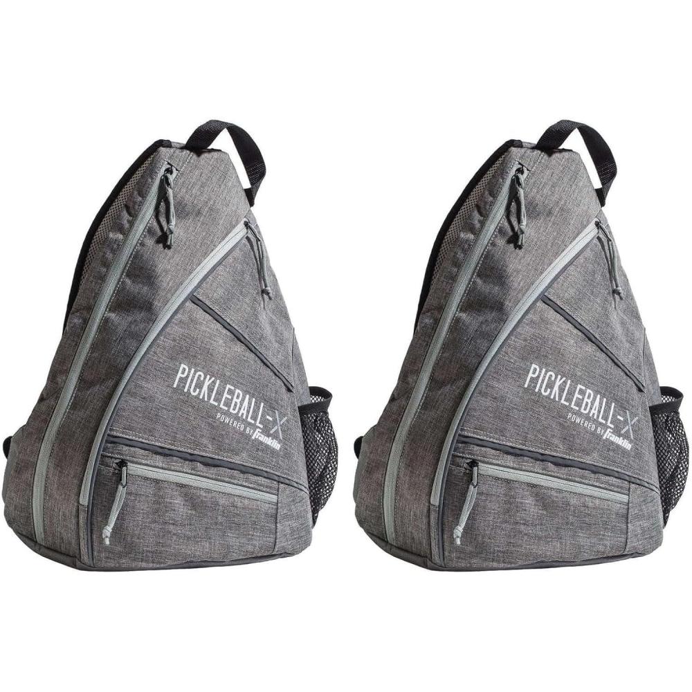 imageFranklin Sports Pickleball Bags  Sling Bag Backpack for Gear  Equipment  Men  Women  Holds Paddles Balls  AccessoriesGrayGray