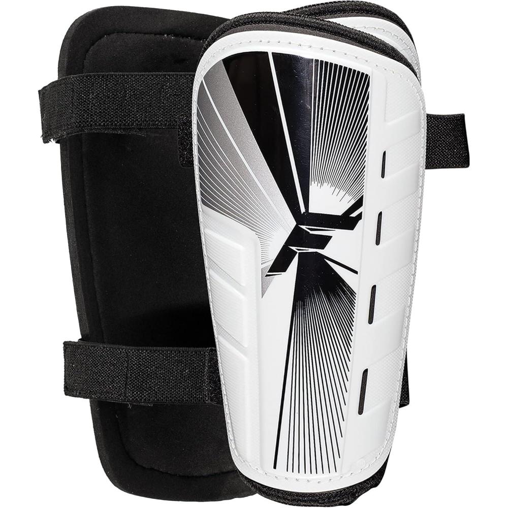 imageFranklin Sports Soccer Shin Guards for Youth  Adults  Superlight Shin Guards for Men Women  Kids  2 Shin Guard Set for Boys  GirlsWhiteBlack