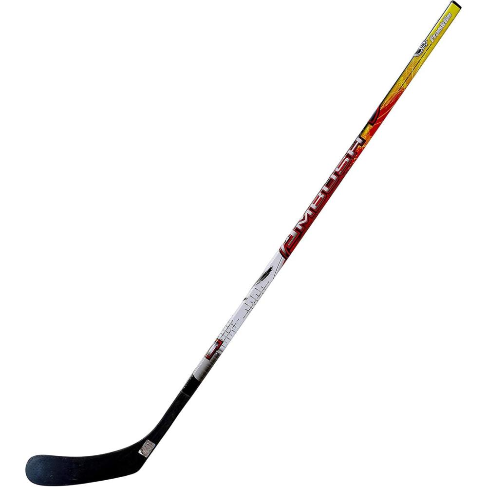 imageFranklin Sports Street Hockey Sticks Ambush Junior Street Hockey Stick Wood and Fiberglass Shaft ABS Blade One Piece Stick 46quot 52quot 58quotMulti Ambush