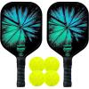 imageFranklin Sports Pickleball Paddle and Ball Set  2 Dagger Fiberglass Rackets  4 X40 Balls  USA Pickleball USAPA Approved  2 Player Set