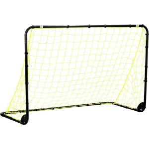 Franklin Sports Competition Soccer Goals – Backyard Portable Steel Soccer Goals – Adult + Youth Soccer Goal with Net + Ground Stakes Included – Multiple Sizes + Colors(Black)