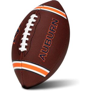 Franklin Sports Kids NCAA Youth Football – Official College Team Football with Team Logos – Junior Size(Auburn Tigers)