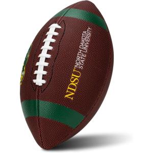 Franklin Sports Kids NCAA Youth Football – Official College Team Football with Team Logos – Junior Size(North Dakota State Bison)