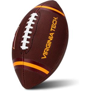 Franklin Sports Kids NCAA Youth Football – Official College Team Football with Team Logos – Junior Size(Virginia Tech Hokies)