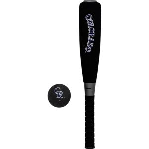 Franklin Sports MLB Jumbo Foam Baseball Bat + Ball Sets – Kids Oversize Foam Baseball Bats + Soft Baseballs – Indoor + Outdoor Youth Baseball Toy – MLB Team Baseball Bat + Ball Sets(Colorado Rockies)