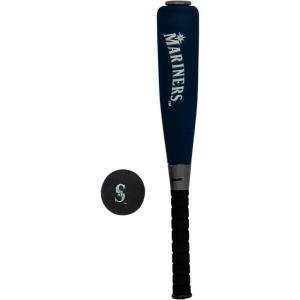 Franklin Sports MLB Jumbo Foam Baseball Bat + Ball Sets – Kids Oversize Foam Baseball Bats + Soft Baseballs – Indoor + Outdoor Youth Baseball Toy – MLB Team Baseball Bat + Ball Sets(Seattle Mariners)
