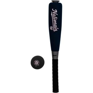 Franklin Sports MLB Jumbo Foam Baseball Bat + Ball Sets – Kids Oversize Foam Baseball Bats + Soft Baseballs – Indoor + Outdoor Youth Baseball Toy – MLB Team Baseball Bat + Ball Sets(Washington Nationals)