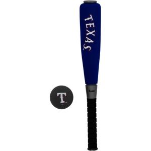 Franklin Sports MLB Jumbo Foam Baseball Bat + Ball Sets – Kids Oversize Foam Baseball Bats + Soft Baseballs – Indoor + Outdoor Youth Baseball Toy – MLB Team Baseball Bat + Ball Sets(Texas Rangers)