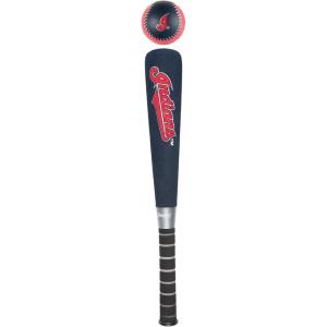 Franklin Sports MLB Jumbo Foam Baseball Bat + Ball Sets – Kids Oversize Foam Baseball Bats + Soft Baseballs – Indoor + Outdoor Youth Baseball Toy – MLB Team Baseball Bat + Ball Sets(Cleveland Indians)
