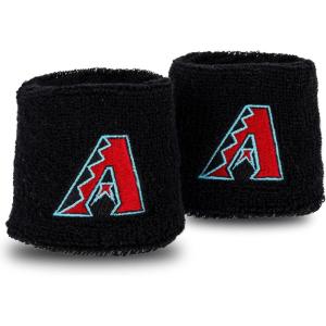 Franklin Sports MLB Team Licensed Baseball Wristbands – MLB Team Logo Sweat Wristbands – Great for Costumes + Uniforms – Pair(Arizona Diamondbacks)