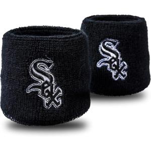 Franklin Sports MLB Team Licensed Baseball Wristbands – MLB Team Logo Sweat Wristbands – Great for Costumes + Uniforms – Pair(Chicago White Sox)