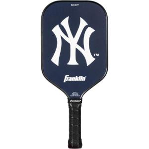 Franklin Sports MLB Team Pickleball Paddles – Official MLB Baseball Team Logo + Colors Pickleball Paddles – Signature Series 13MM Pickleball Paddle with MaxGrit – USA Pickleball (USAPA) Approved(New York Yankees)