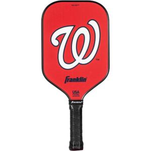 Franklin Sports MLB Team Pickleball Paddles – Official MLB Baseball Team Logo + Colors Pickleball Paddles – Signature Series 13MM Pickleball Paddle with MaxGrit – USA Pickleball (USAPA) Approved(Washington Nationals)