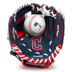 Franklin Sports MLB Youth Teeball Glove and Ball Set – Kids Baseball and Teeball – Perfect First Kids Glove – 9.5″(Orange/Black)