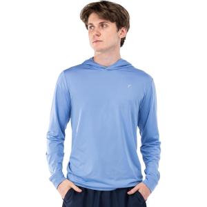 Franklin Sports Men’s Athletic Lightweight Pickleball Hoodie – Quick Dry Sport Sweatshirt – Breathable Pullover(Blue)