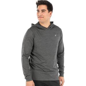Franklin Sports Men’s Athletic Lightweight Pickleball Hoodie – Quick Dry Sport Sweatshirt – Breathable Pullover(Charcoal)