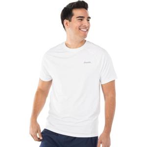 Franklin Sports Men’s Performance Pickleball T-Shirt – Workout Short Sleeve – Quick Dry Athletic Fabric(White)