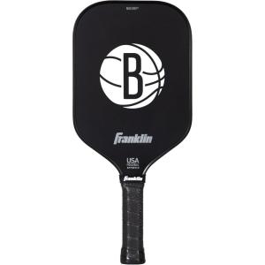 Franklin Sports NBA Team Pickleball Paddles – Official NBA Basketball Team Logo Pickleball Paddles – Signature Series 13MM Pickleball Paddle with MaxGrit – USA Pickleball (USAPA) Approved(Brooklyn Nets)